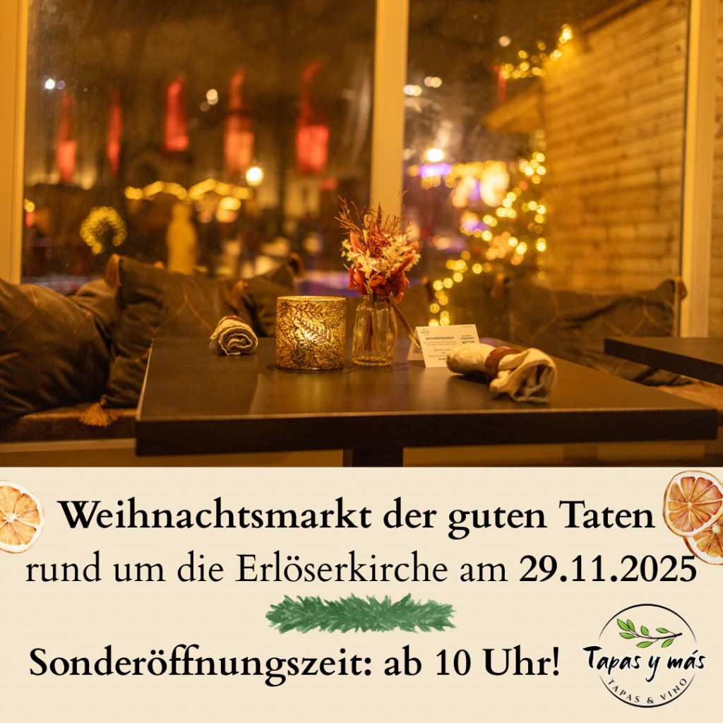 Am Weihnachtsmarkt der guten Taten Lüdenscheid 29.11.2025 geöffnet