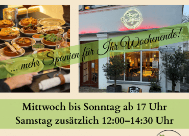 NEU: SAMSTAGMITTAG GEÖFFNET