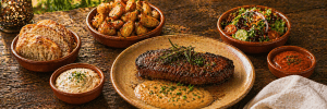 Steak-Menü Plato Grande im Tapas y más Lüdensched