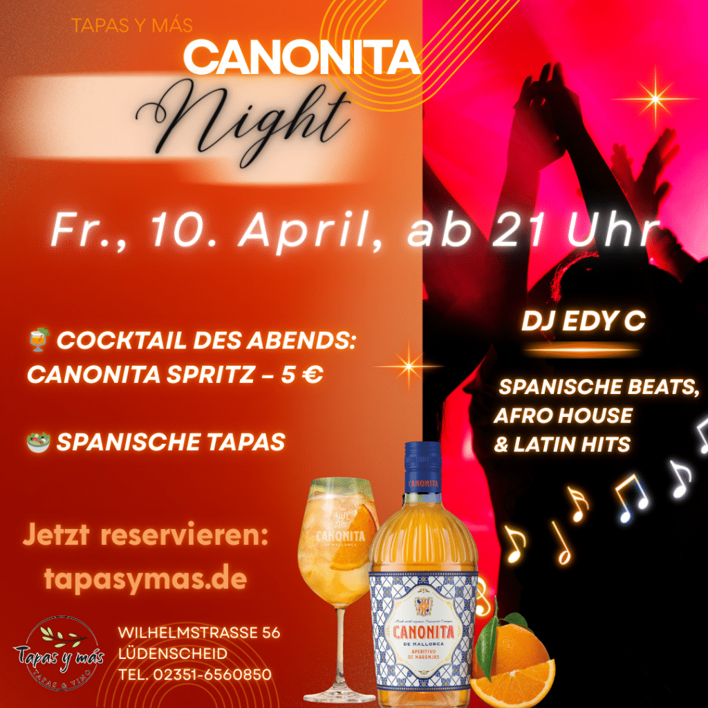 Canonita Night im Tapas y más Lüdenscheid am 10.4.2026