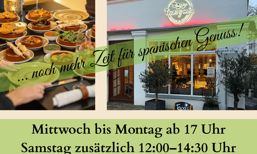 Tapas y más Lüdenscheid jetzt auch am Montagabend geöffnet