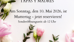 Tapas y más in Lüdenscheid am Muttertag 2026 ab 12 Uhr geöffnet