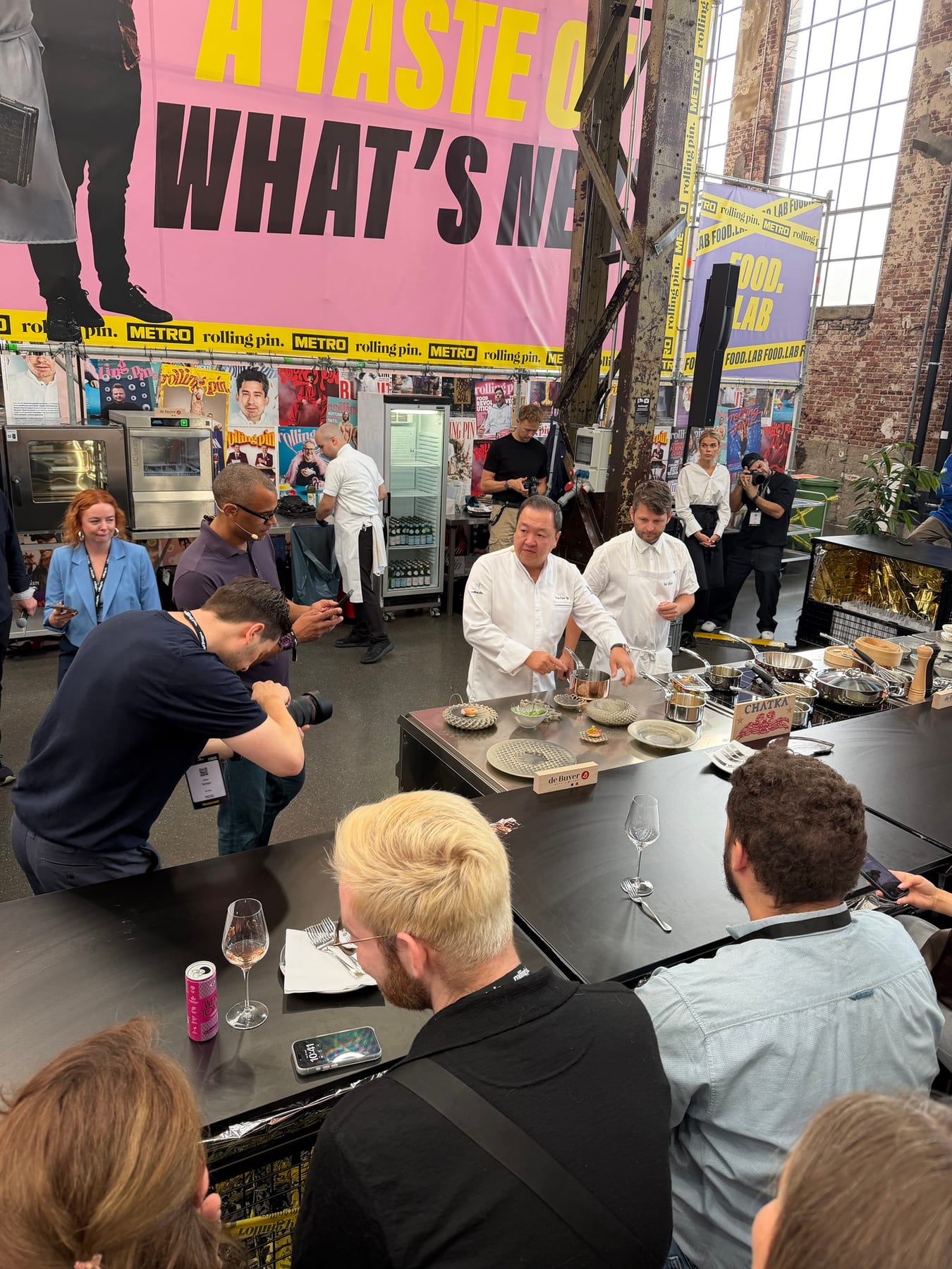 Kochdemonstration im Food.Lab der Rolling Pin Convention
